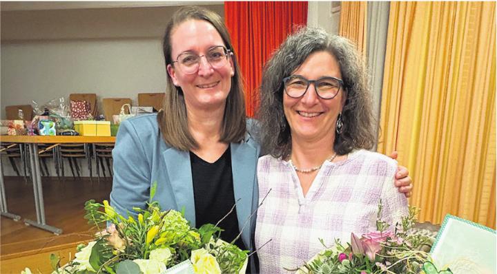 11 beziehungsweise 7 Jahre Vorstandstätigkeit – Denise Wülser und Anita Herzog. Foto: zVg