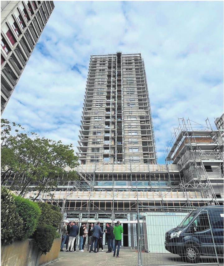 Der Rohbau des «Domus» ist fertiggestellt. Der Innenausbau hat bereits begonnen. Fotos: Valentin Zumsteg