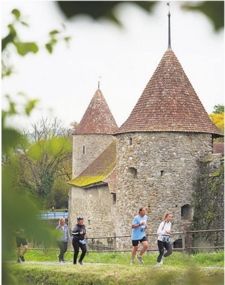 Laufen vor besonderer Kulisse. Foto: zVg