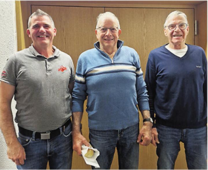 Ruedi Meyer (von links), Edi Reinle, Heinz Kim. Foto: zVg