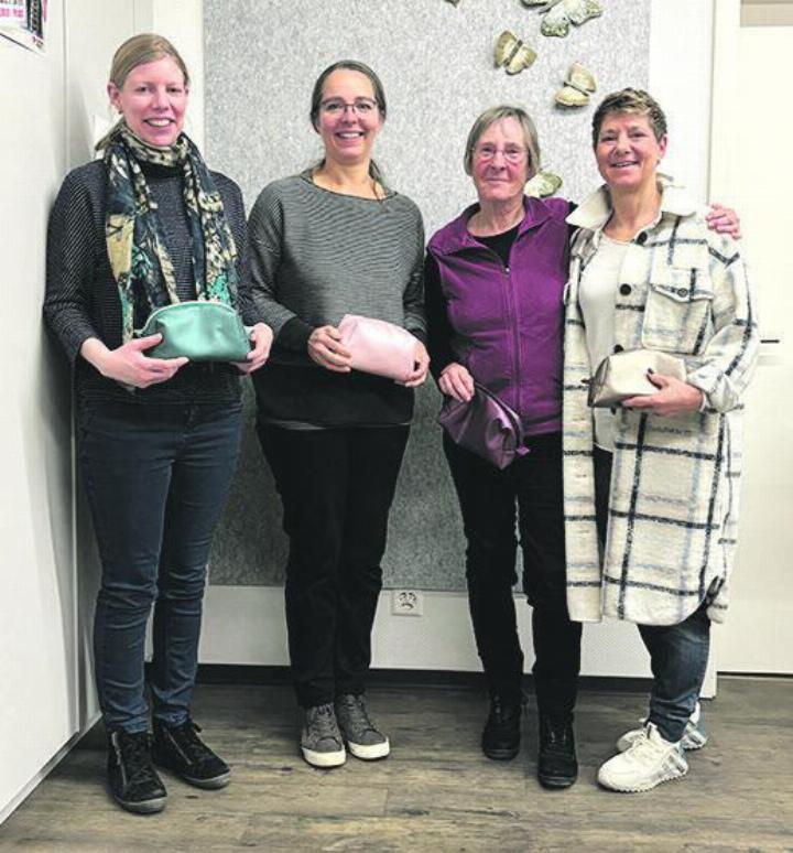 Waren die fleissigsten Turnerinnen (von links): Anja Meyer, Therese Pfarrer, Verena Bühler und Anita Labhardt. Foto: zVg