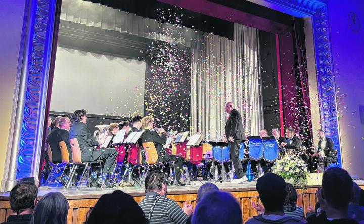 150 Jahre Brass Band Fricktal im Bahnhofsaal in Rheinfelden. Foto: Sina Horvath