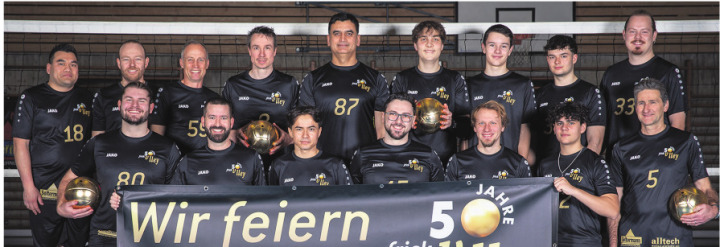 Die zweite Herren-Mannschaft von TSV Frick Volleyball. Foto: zVg