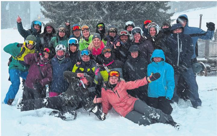 Auf der Lenzerheide erlebte Volley Smash 05 ein unvergessliches Jubiläums-Skiweekend. Foto: zVg