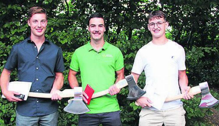 Luca Käser (v. l.), Adrian Kretz und Luca Gammeter. Foto: zVg