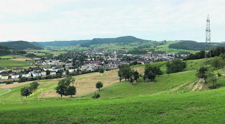 Blick auf Frick vom Fricktaler Höhenweg. Fotos: Boris Burkhardt