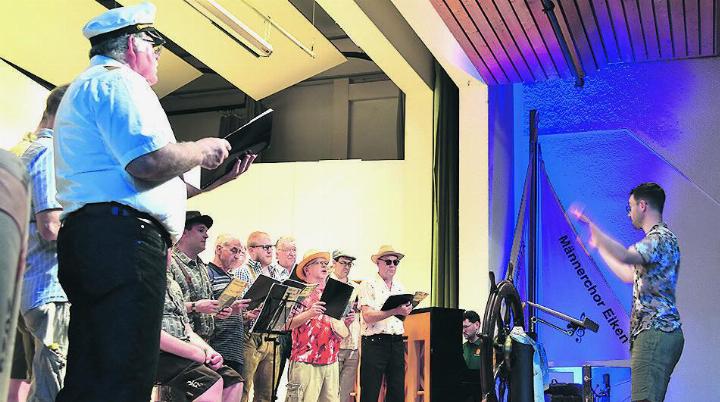 Der Männerchor Eiken begab sich gesanglich auf Reise. Foto: zVg