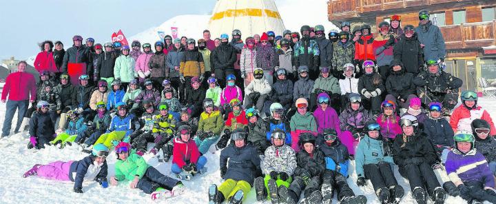 Die vergnügte Herznacher Lager-Gemeinschaft weilte vom 9. bis 14. Februar auf der Fiescheralp. Foto: zVg