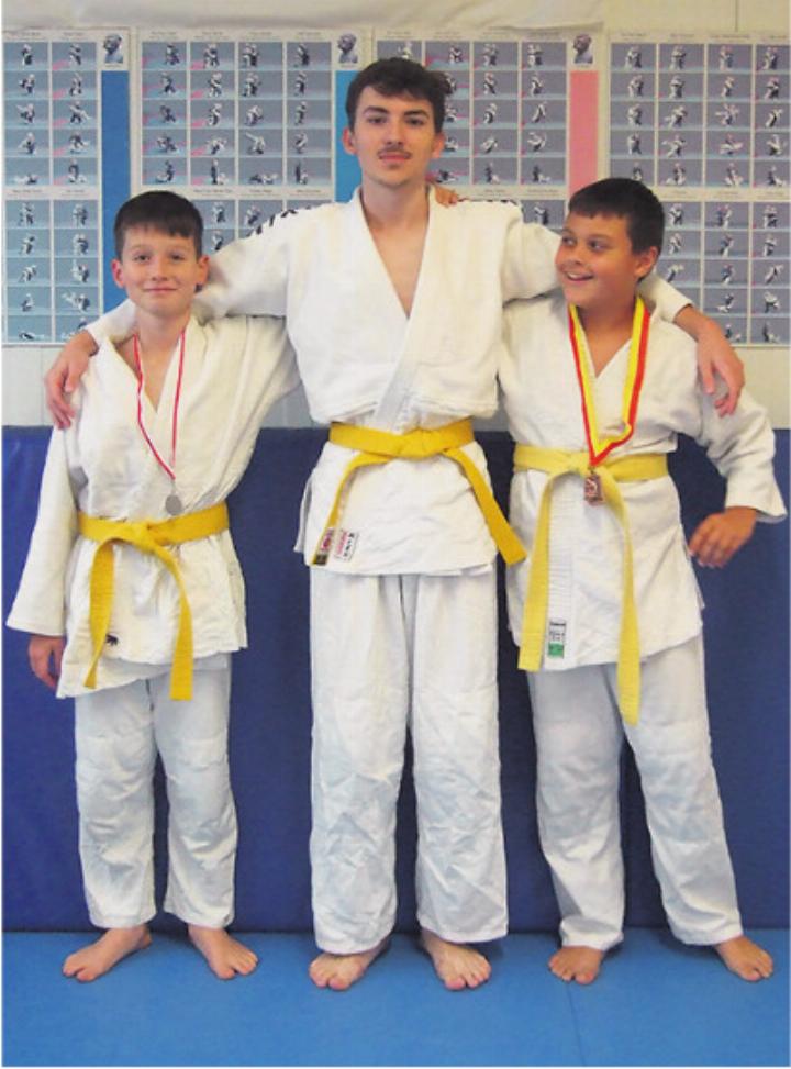 Die Wettkämpfer des Judo und Ju Jitsu Clubs Möhlin (Silas Duplain fehlt).
Foto: zVg