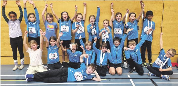 Die Steiner Athletinnen und Athleten hatten einen sichtlich erfreulichen Tag in Obersiggenthal.