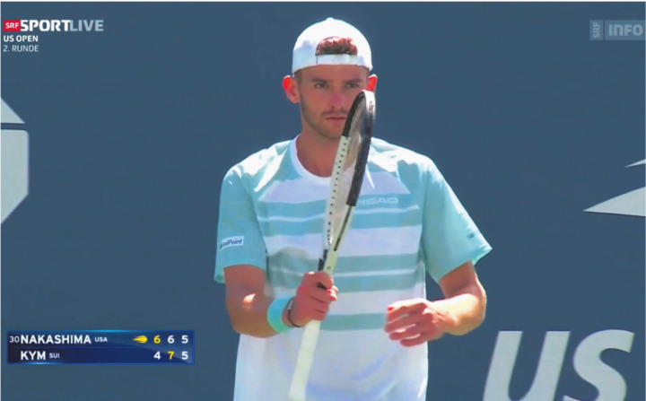 Eine Wucht: Kym an den US Open. Foto: screenshot SRF