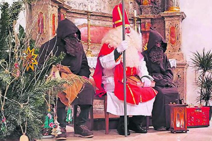 Der Samichlaus kam in die Kirche. Foto: zVg