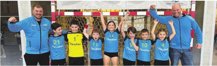 Mit viel Einsatz, Teamgeist und Freude am Spiel – die Mini-Handballer der TV Stein. Foto: zVg