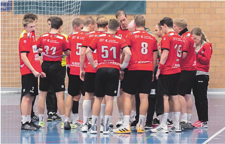 Die Fricker Handballer konnten nicht mit dem HV Olten mithalten und verloren das Spiel klar. Foto: zVg