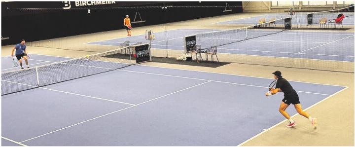 Dynamik auf dem Court – Marco Lori und Louis Bernet. Foto: zVg