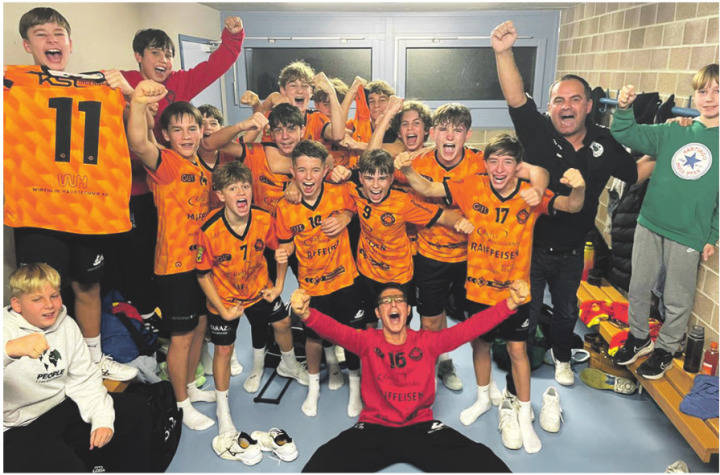 Die MU15 nach dem Sieg. Foto: zVg