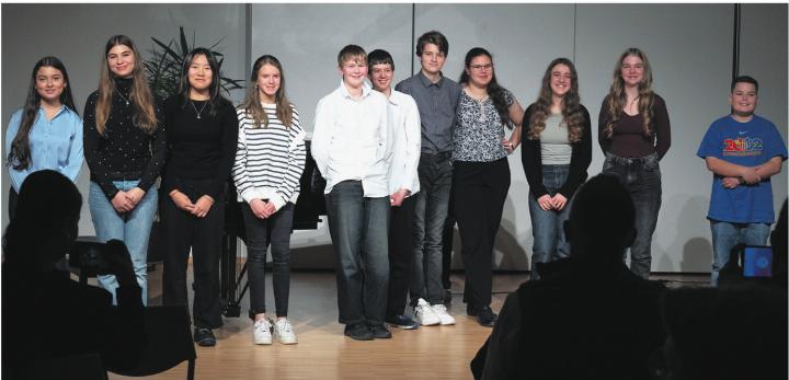 Die jungen Musikerinnen und Musiker zeigten ihre Freude am Musizieren. Foto: zVg
