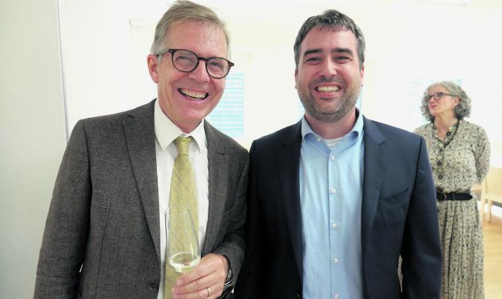 Der scheidende und der neue Gerichtspräsident: Daniel Gasser (links) und Björn Bastian. Foto: Valentin Zumsteg