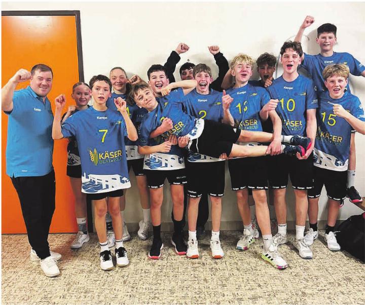 Dürfen jubeln: Die U15 des TV Stein stehen im Cupfinale. Foto: zVg