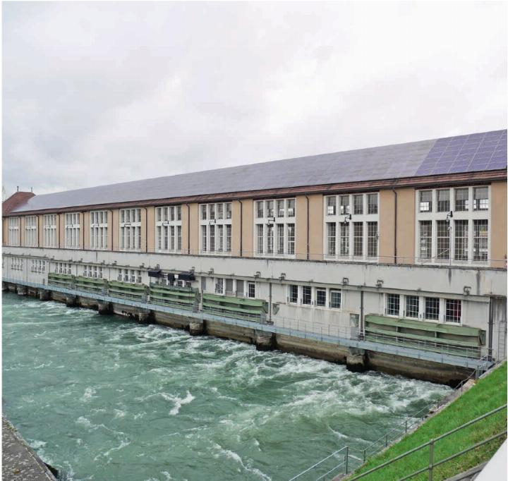 Ein Baudenkmal der Belle Epoque: Das Flusskraftwerk Augst/Wyhlen; sein Äusseres bleibt beim aktuellen Bauprojekt gewahrt. Foto: Michael Gottstein