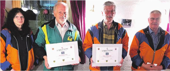 Von links: Daniela Wächter, Karl Schmid, Walter Mösch und Ernst Lienhard. Foto: zVg