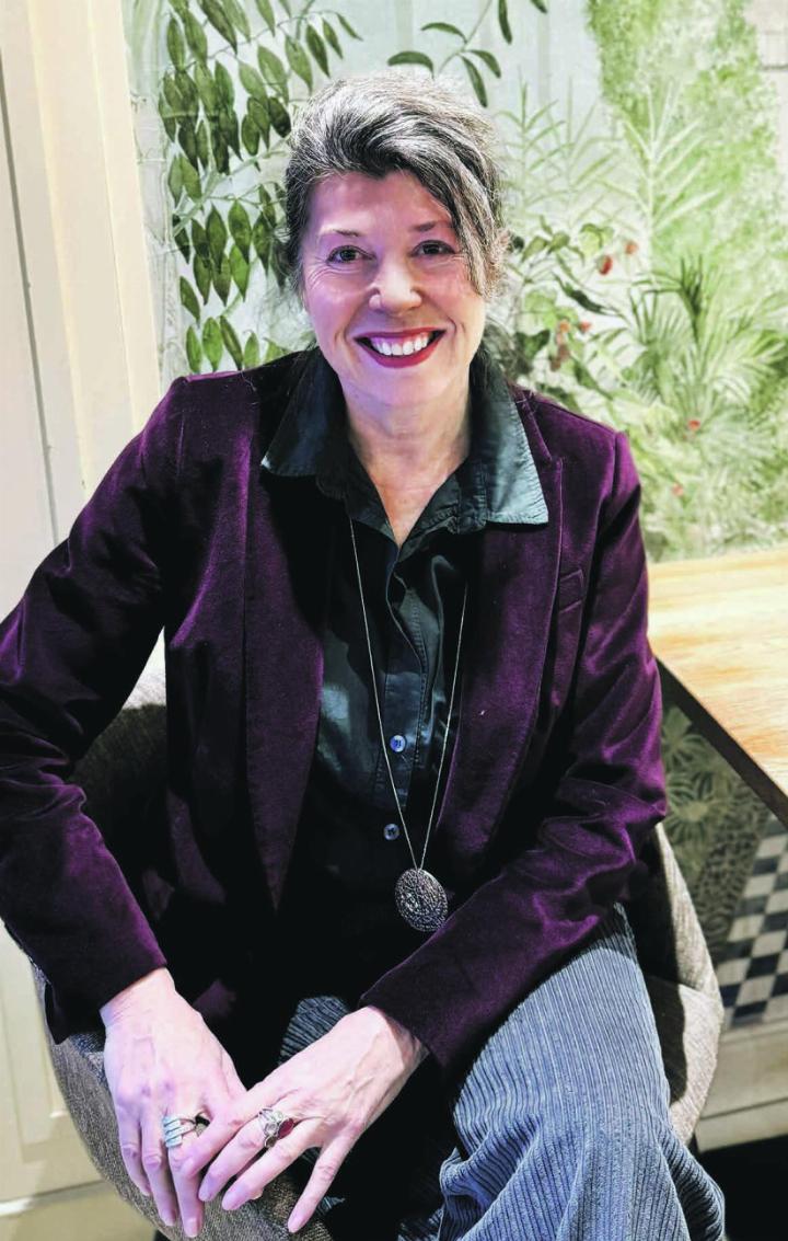 Jacqueline Zesiger beim Interview mit fricktal.info in Frick. Foto: Lilia Staiger