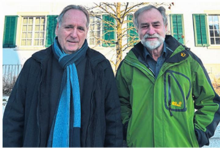 Das Bild zeigt, stellvertretend für das Engagement aller, Ulrich Krähenbühl (links) und Pius Kalt. Foto: zVg