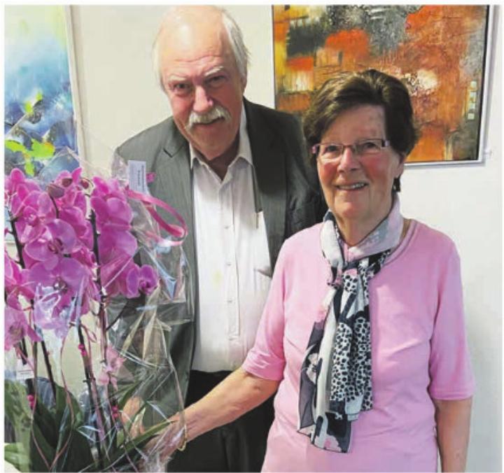 Helen Adler und der neue Präsident Martin Märke. Foto: zVg