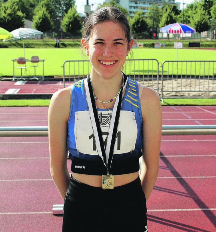 Im Hochsprung hoch hinaus: Lucie Fleig.