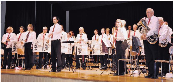 Die Musikgesellschaft Frick bot ein attraktives und hochstehendes Konzert. Foto: Vreni Weber