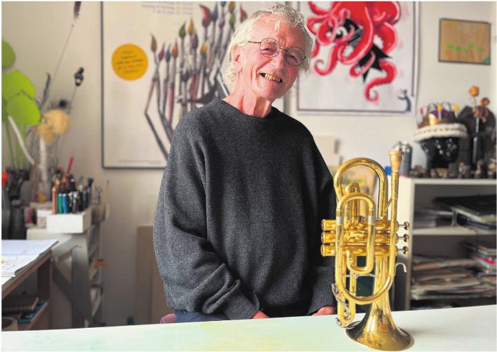 «Die Musik kommt aus dem Bauch», sagt Viktor Hottinger. Foto: Valentin Zumsteg