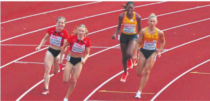 Fabienne Hoenke wird an den World Relays auch auf das deutsche Nationalteam treffen – so wie hier an der U23-EM in Bergen. Foto: zVg