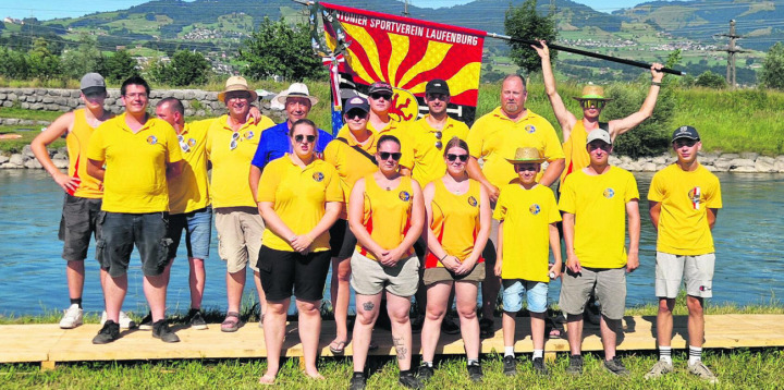 Sie waren für den Pontoniersportverein Laufenburg am Start. Foto: zVg