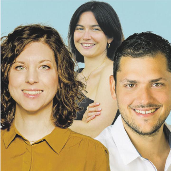 Gäste von Aileen Lakatos: Selina Killer (links) und Marco Schwab. Foto: zVg