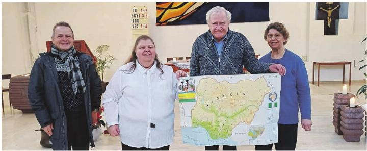 Das Vorbereitungsteam für den Weltgebetstag in Stein,von links: Fabrice Müller, Manuela Köchling, Markus Schmid, Silvia Schmid (es fehlt S. Achermann). Foto: zVg