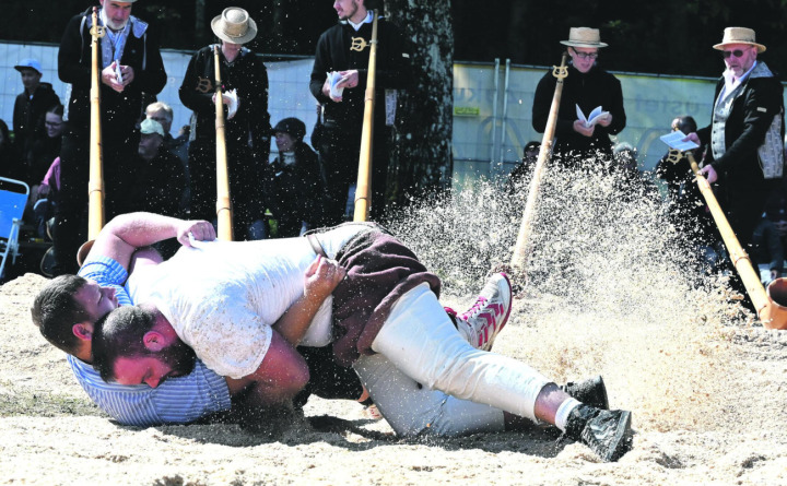 Lukas Krähenbühl, vorne im Bild, war auf dem Homberg der beste Fricktaler (zusammen mit Luis Hasler). Fotos: Ludwig Dünner