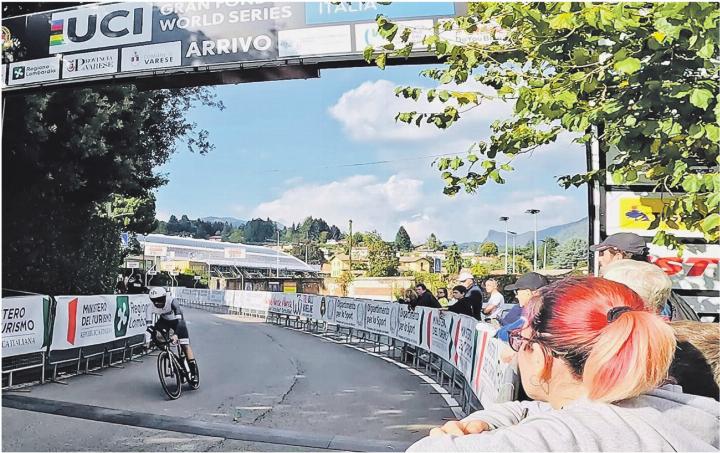 Marcel Schuster, hier beim Zeitfahren in Varese, wo er Fünfter wird. Fotos: zVg