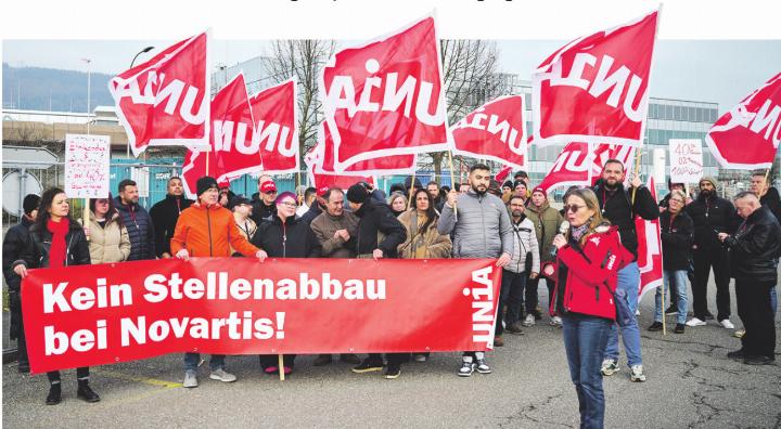 Gewerkschaften Unia und Syna setzen sich gemeinsam mit den Beschäftigten für den Erhalt aller Stellen ein. Foto: zVg