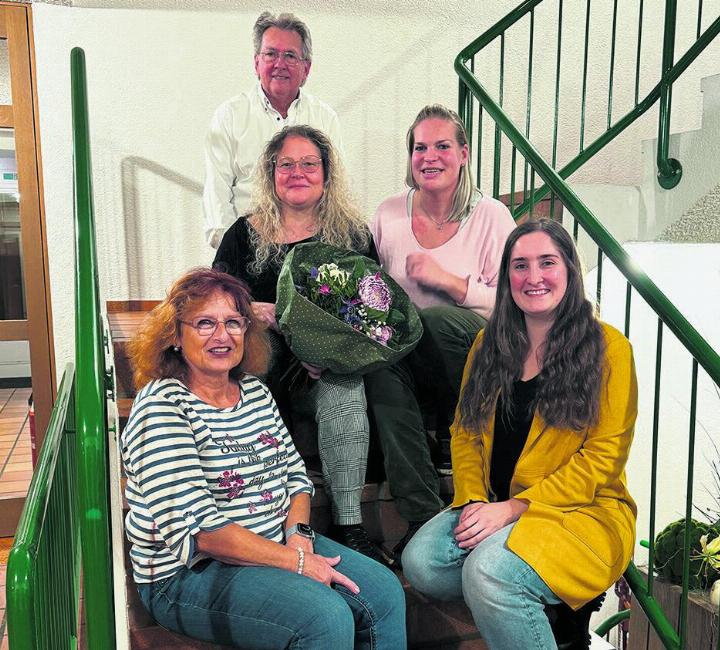 Der Stiftungsrat mit Doris Grossenbacher (links), Monika Mangano, Petra Quidort, Marisa Crisci und Marcel Grossenbacher (ganz oben). Foto: Susanne Hörth