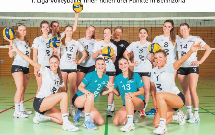 Nach dem verlorenen ersten Satz steigerten sich Möhlins Volleyballerinnen und drehten die Partie gegen Bellinzona. Foto: zVg