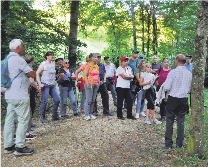 An der zweiten Bannwanderung der Kulturkommission Bötzal wurden Hornussen und seine Umgebung erkundet. Foto: vwe