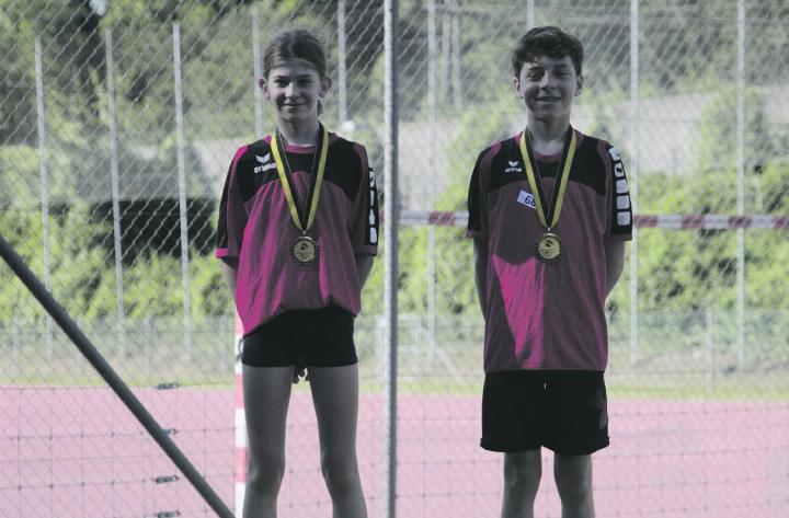Soe Kaufmann und Janis Villiger – die schnellsten Eiker Kinder. Foto: zVg
