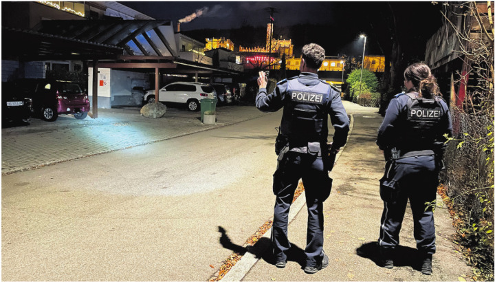 Erhöhte Patrouillenpräsenz im Quartier, gezielte Kontrollen: Die Polizei reagiert auf die aktuelle Entwicklung. Foto: Archiv NFZ