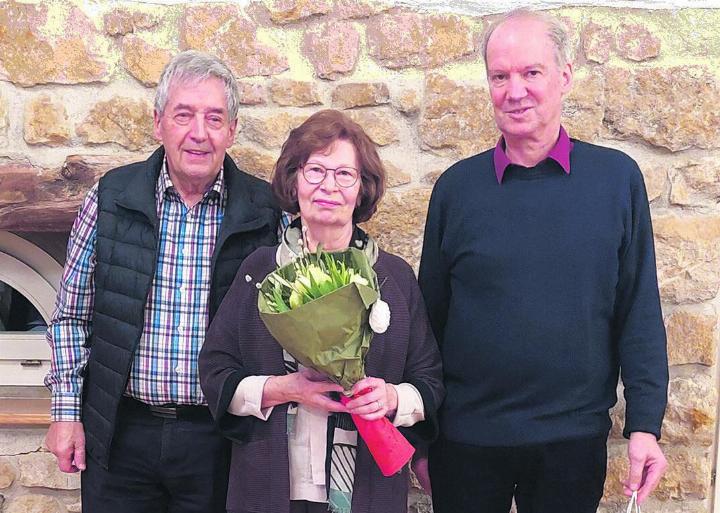 Die Jubilare (von links): Hans Jörg Huber, Edith Gasser und Paul Salzmann.