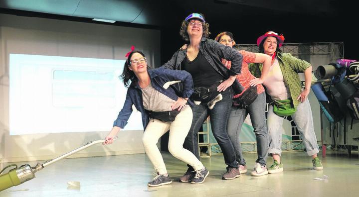 Wehe, wenn sie losgelassen: Die CHAIpirinhas sorgten bereits bei der Generalprobe für gute Stimmung. Fotos: Valentin Zumsteg