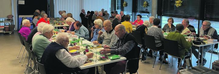 Ein feines Essen und gute Gespräche: zum letzten Mittagstisch in diesem Jahr trafen sich 44 Personen. Foto: zVg