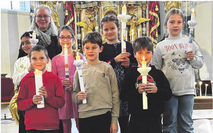 Die Kinder machten den ersten Schritt zur Erstkommunion. Foto: zVg