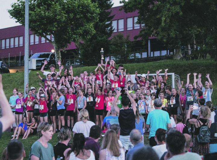 Voller Einsatz und viel Spass zum Saisonende – die Jugend des STV Herznach. Foto: zVg
