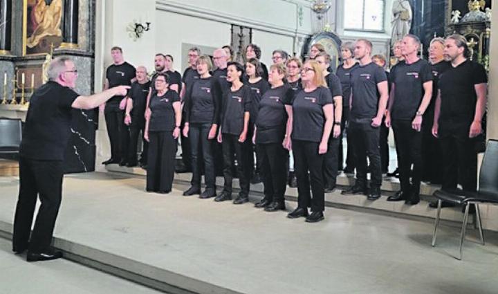 Die Freaktal Singers in der katholischen Kirche Mariä Geburt in Sins. Foto: zVg