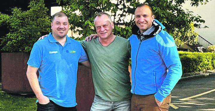 Roman «Römer» Brogli (links), Silvio «Salbi» Winter und Daniel «Griech» Saridis (rechts). Foto: zVg